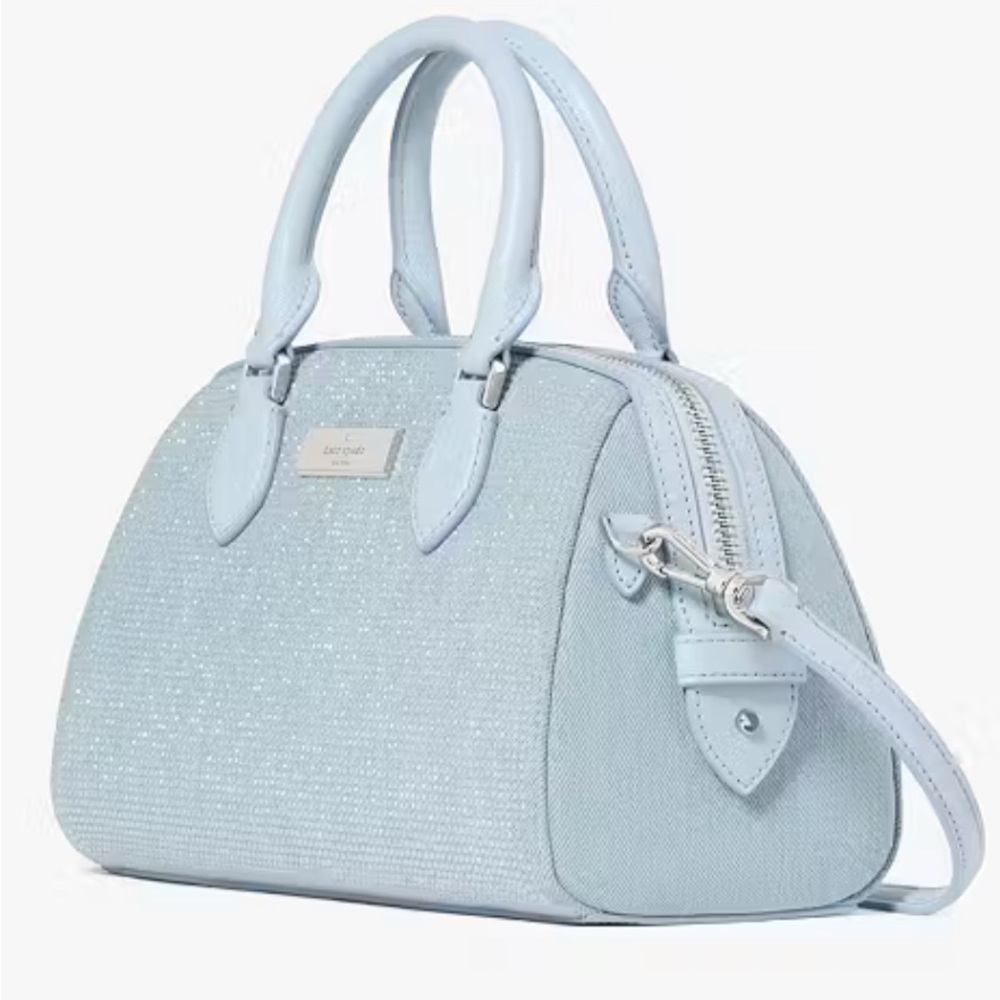 Kate Spade Madison Studded Denim Small Dolly Duffle NWT - Picture 9 of 11